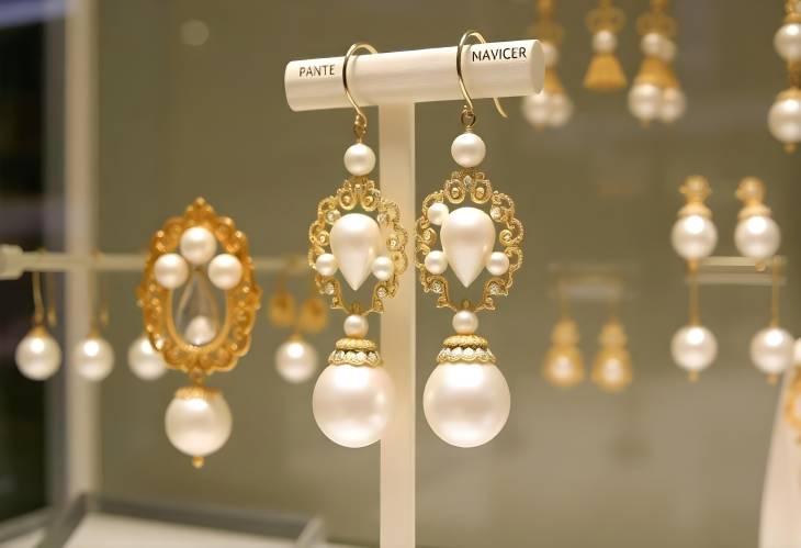 Elegant Display of Pearl Earrings A Jewelry Lovers Dream